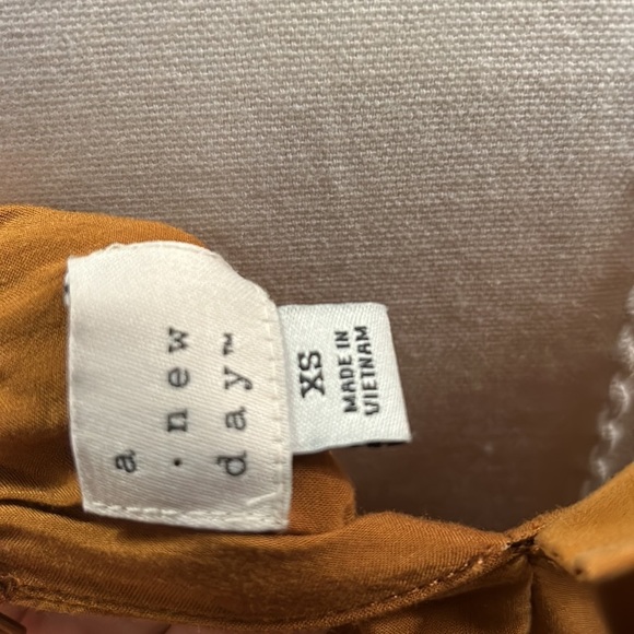 A New Day Khaki/ Burnt Orange Tank Dress size XS - Picture 8 of 11